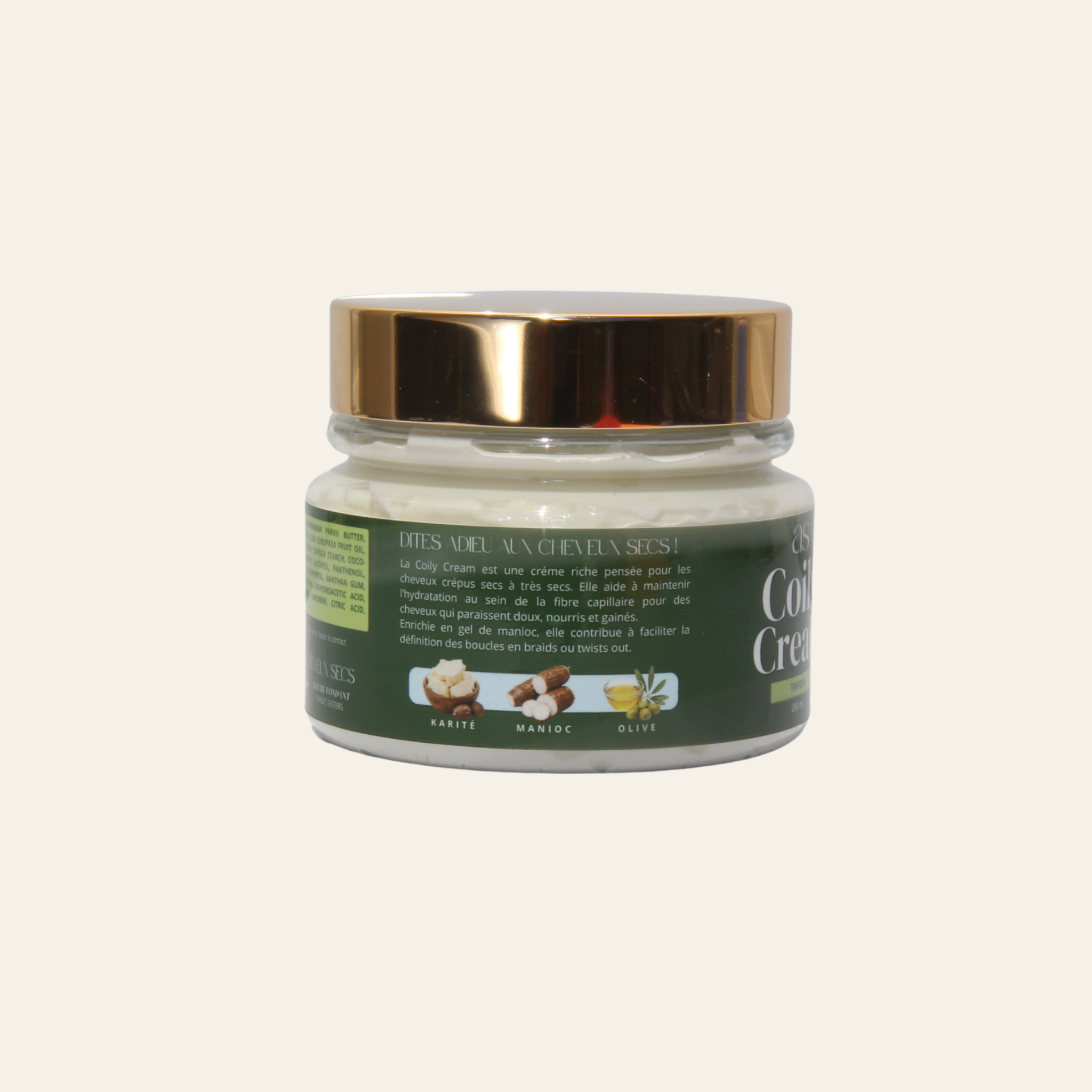 Coily Cream - Crème Hydratante Riche au Gel de Tapioca