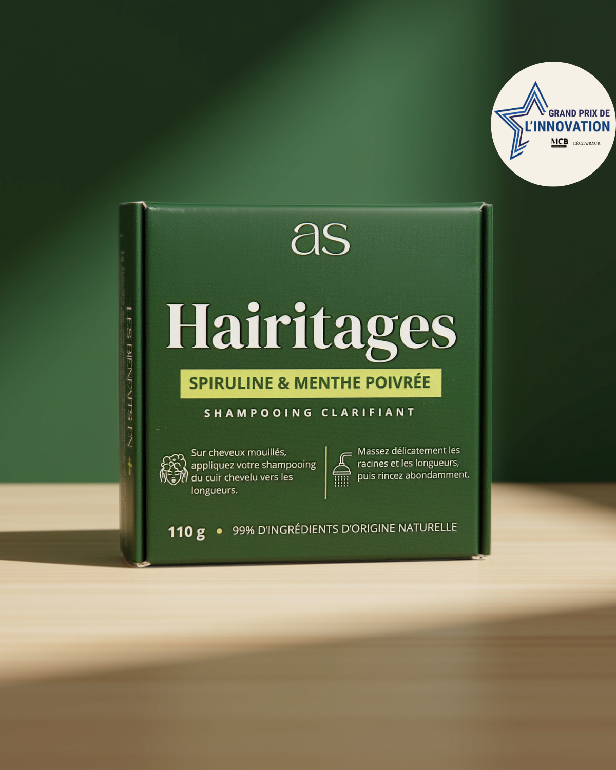 Shampooing solide Hairitages, lauréat du Grand Prix de l’Innovation MCB 2026