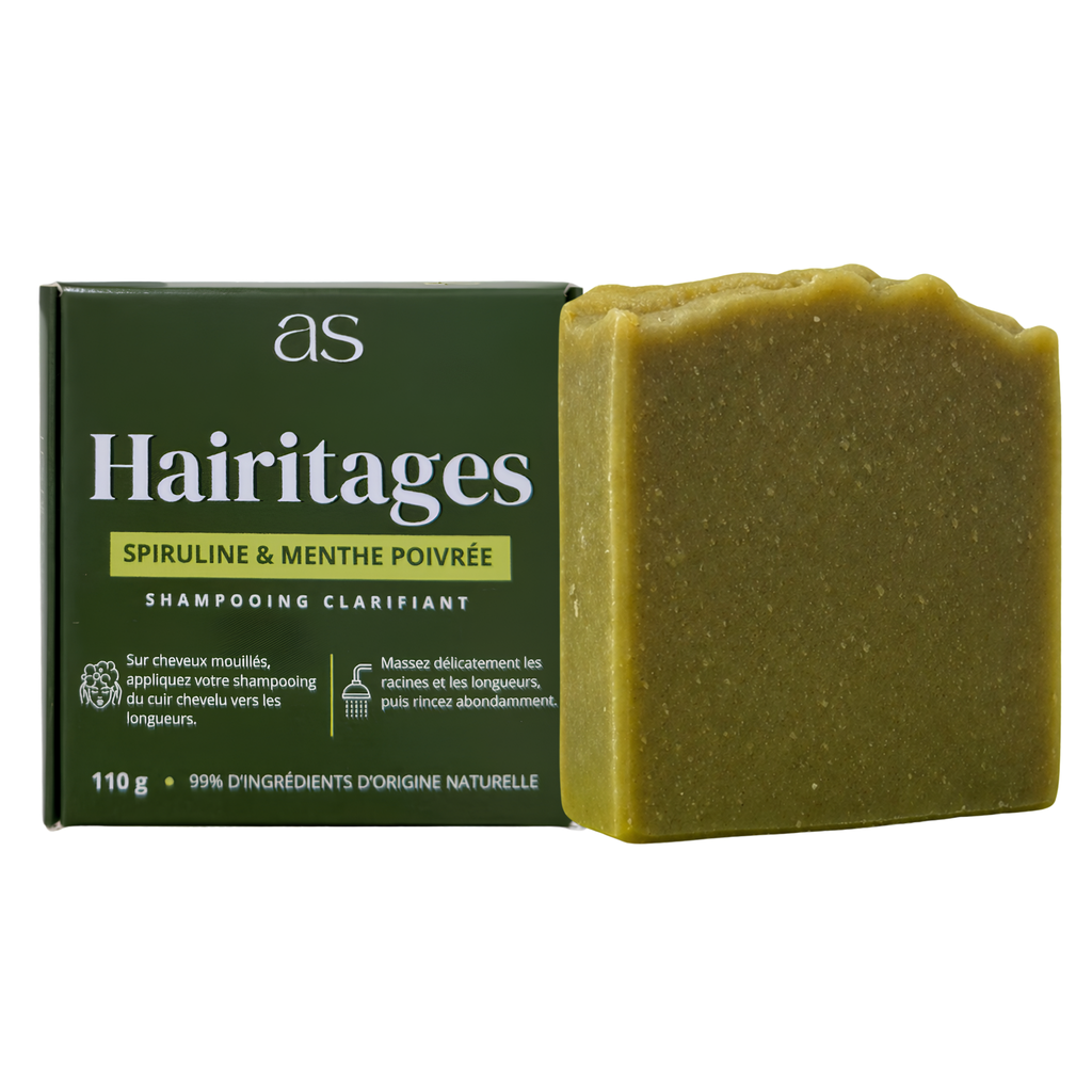 Hairitages - Spirulina & Peppermint Solid Shampoo